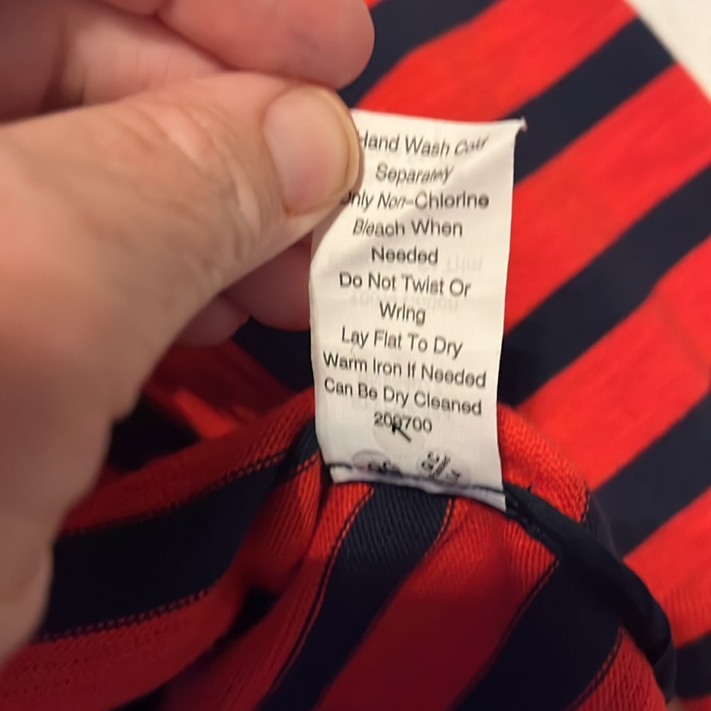 CAbi-M-Red & Blue Nautical Striped-preppy, nautical, long sleeve, cotton, Blazer - Picture 12 of 16
